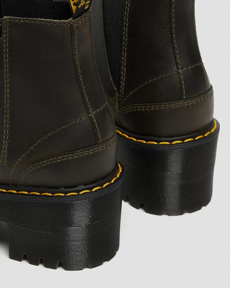 Dr Martens Rometty Leren Enkellaars Dames Bruin | NL 698JPQ